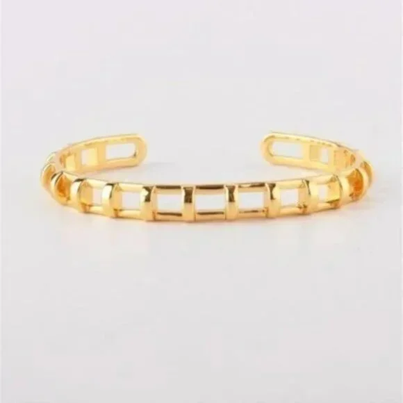 💜 Stella & Dot Cage Cuff GOLD Brand New! - Picture 4 of 6